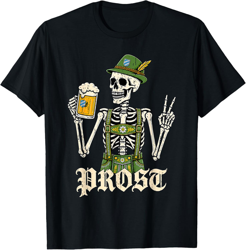 Oktoberfest Prost Lederhosen German Beer Drinking Unisex T-shirt, Sweatshirt, Hoodie (1)