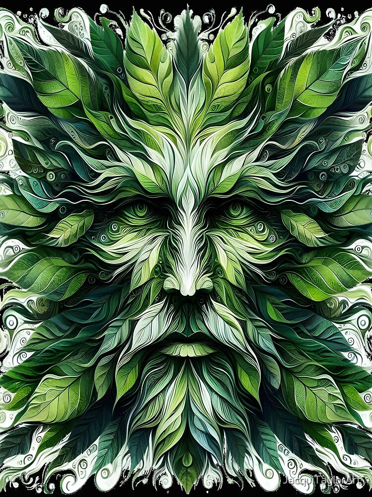 The Green Man by JacquiTaylorArt