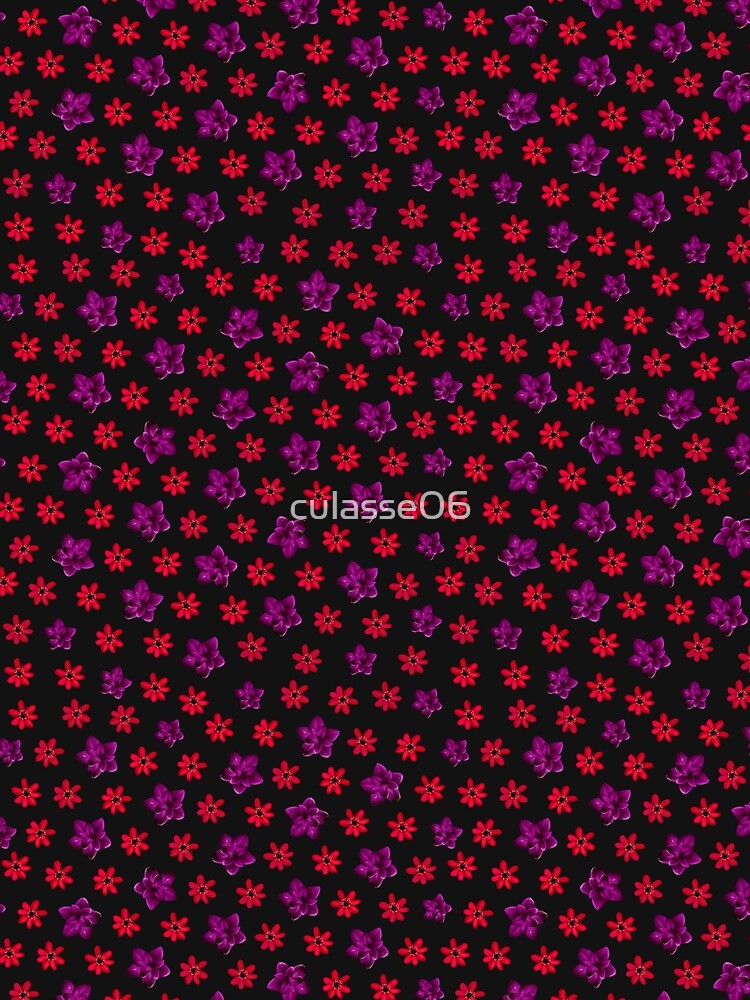Red Daisy Pattern by culasse06