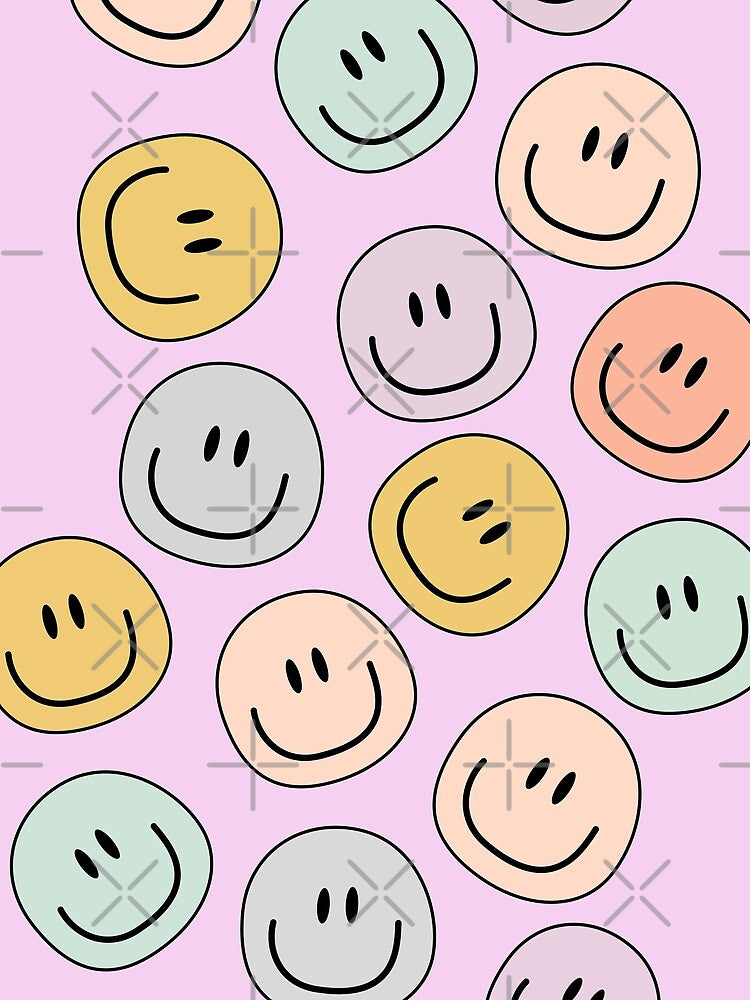 Cute Smiley Aesthetic Pink by Fairyflair Co