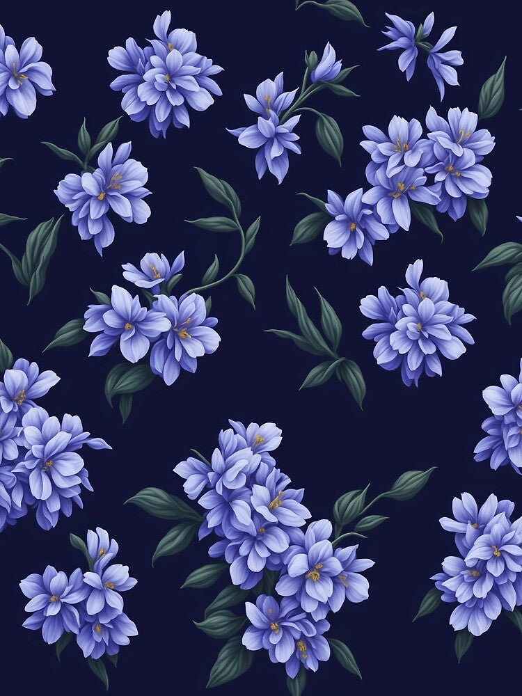 Angelonia Flower Pattern by STYLESHOWIN