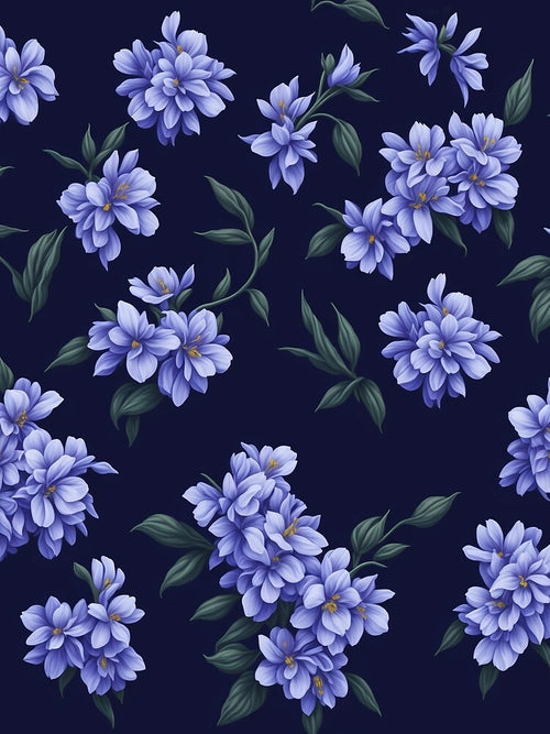 Angelonia Flower Pattern by STYLESHOWIN