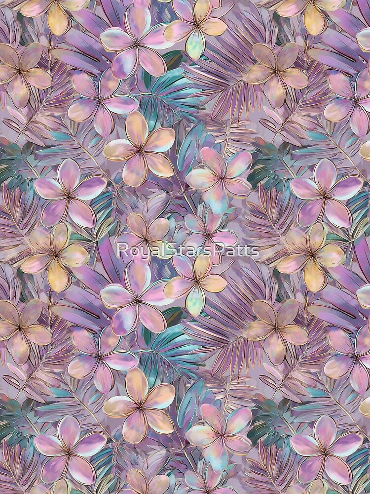 Stunning Tropical Floral Texture - Flower Floral Print  - Best Friend Gifts by RoyalStarsPatts