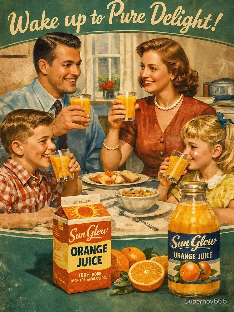 Sun Glow Orange Juice Pure Morning Joy by ForeverPrintsOK