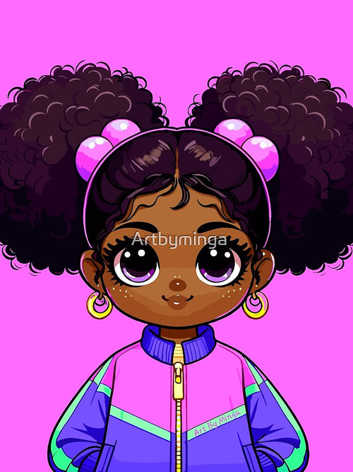 Art By Minga Kawaii Girl Lizzy by Artbyminga