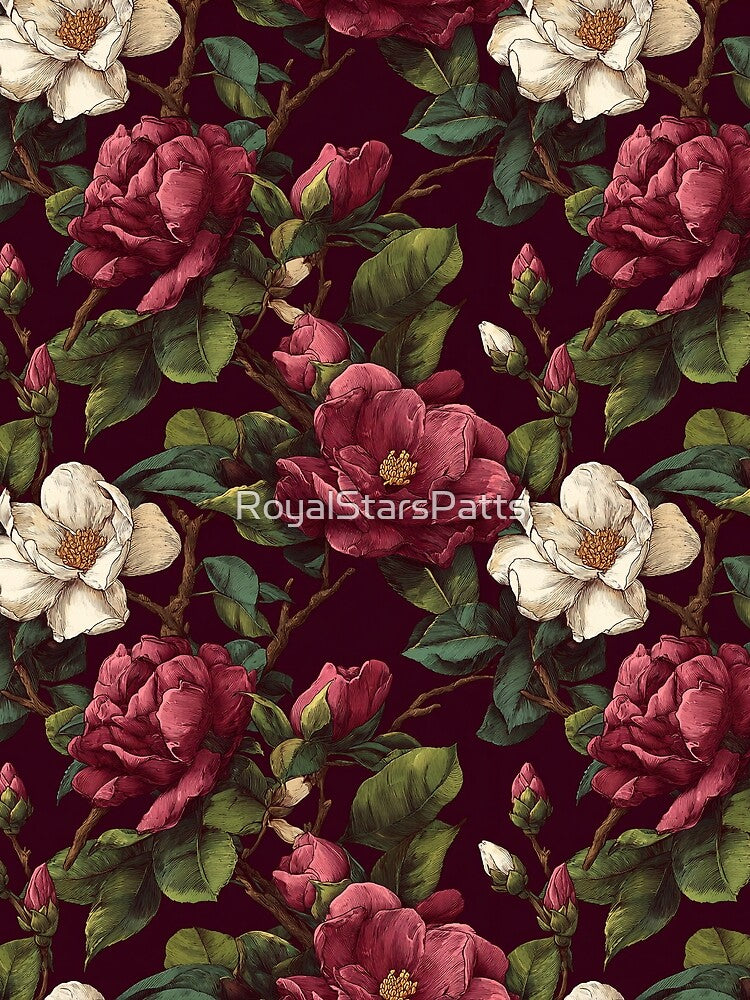 Chic Gardenias Texture  - Botanical Garden Pattern  - Anniversary Gifts For Mom by RoyalStarsPatts