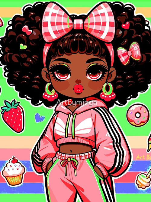 Art By Minga Kawaii Girl Marina by Artbyminga