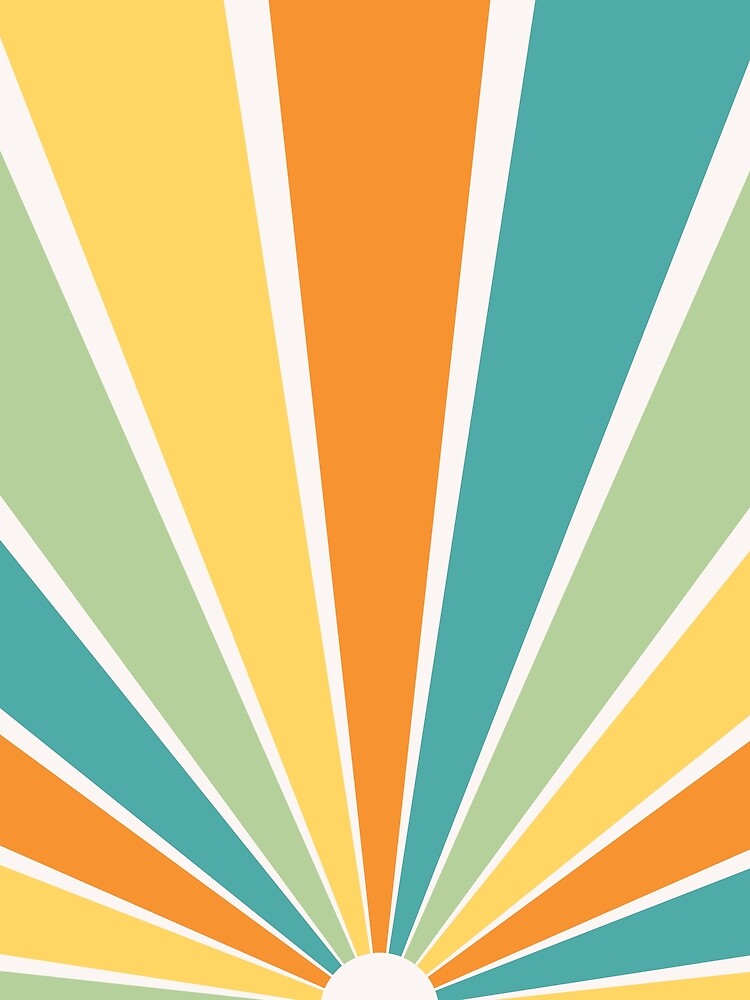 retro sunset pattern by printguys