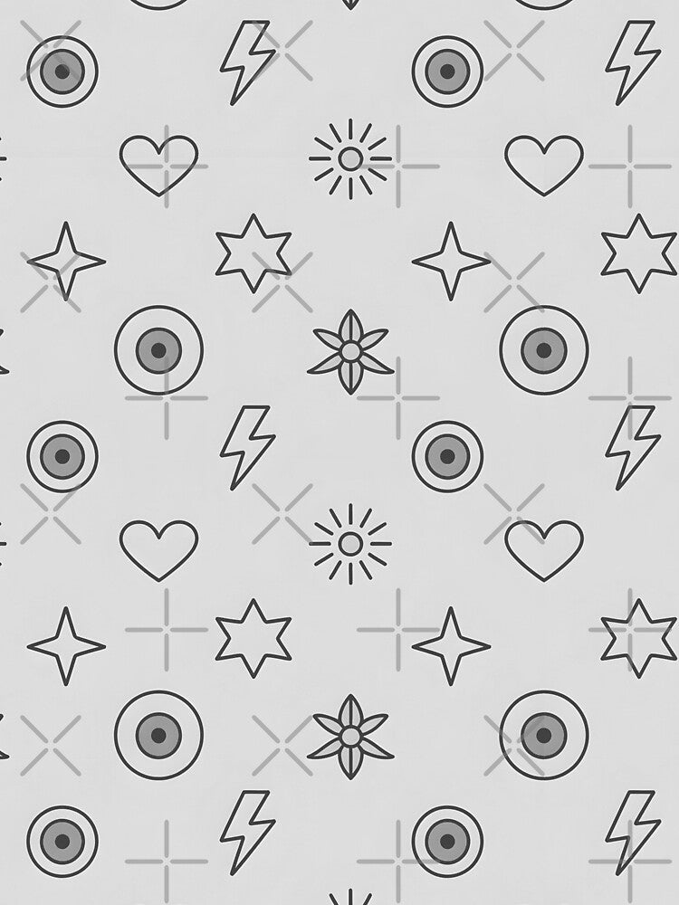 Seamless grey minimal design, boho art design by LeedsArtStudio