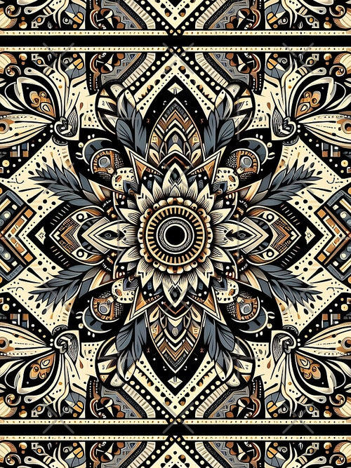 African Tribal Boho Pattern by Apex Designs