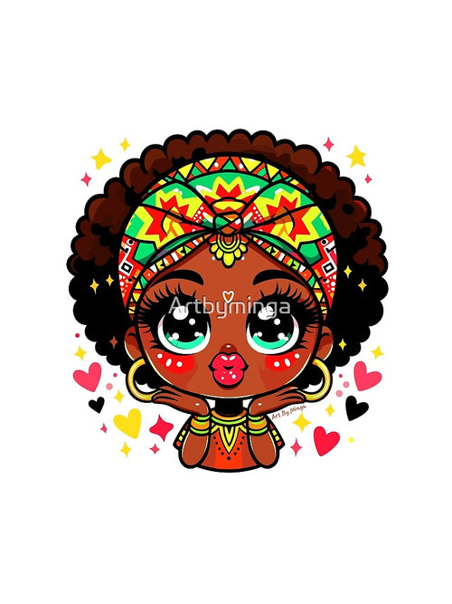 Art By Minga Kawaii Girl Jalisa by Artbyminga