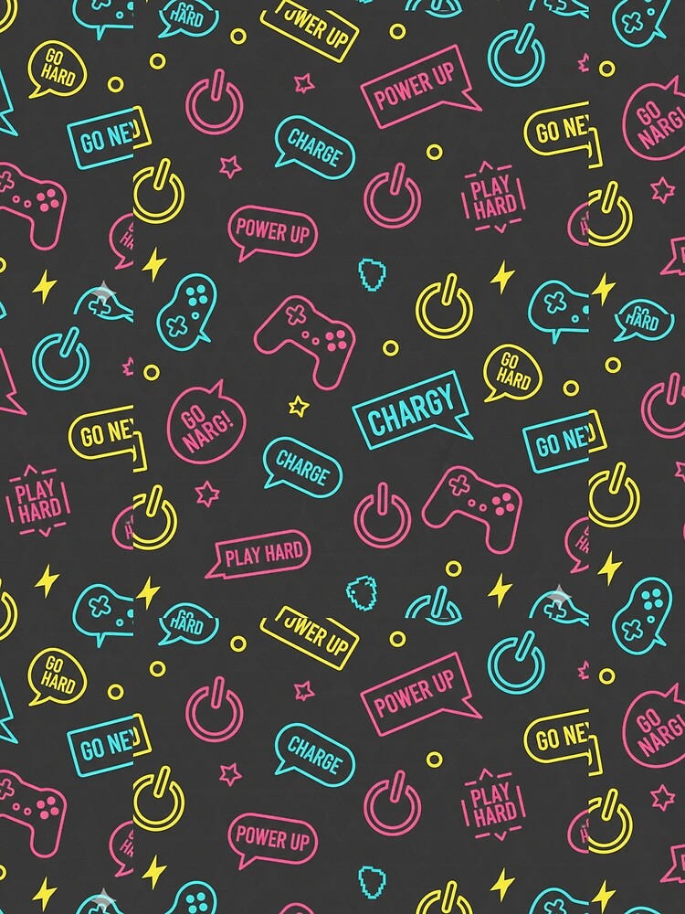 Retro Gaming Energy Pattern by StickVerse by Owais