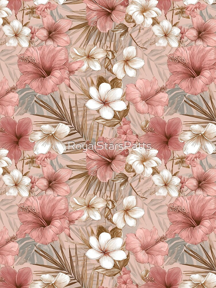 Petaled Tropical Floral  - Botanical Garden Pattern  - Holiday Gift Sets by RoyalStarsPatts