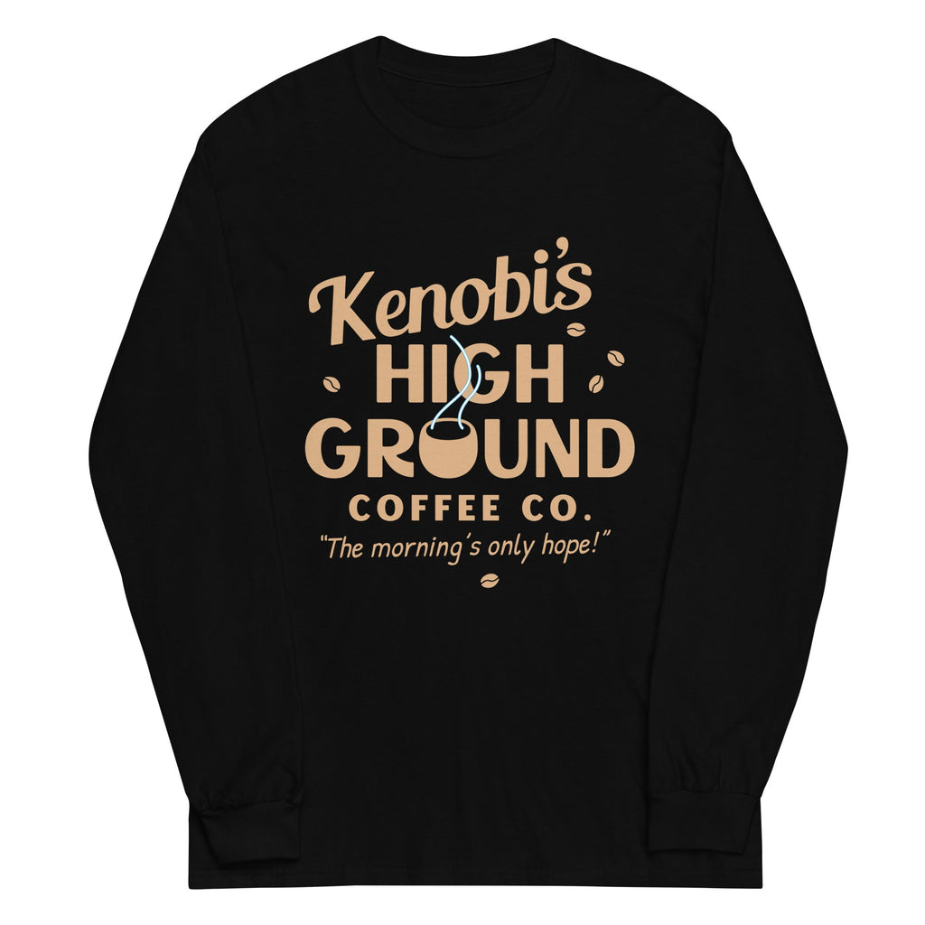 Kenobi's High Ground Coffee Co Unisex Long Sleeve Tee