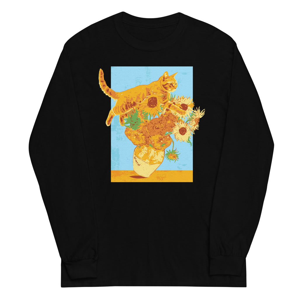 Van Gogh's Cat Unisex Long Sleeve Tee