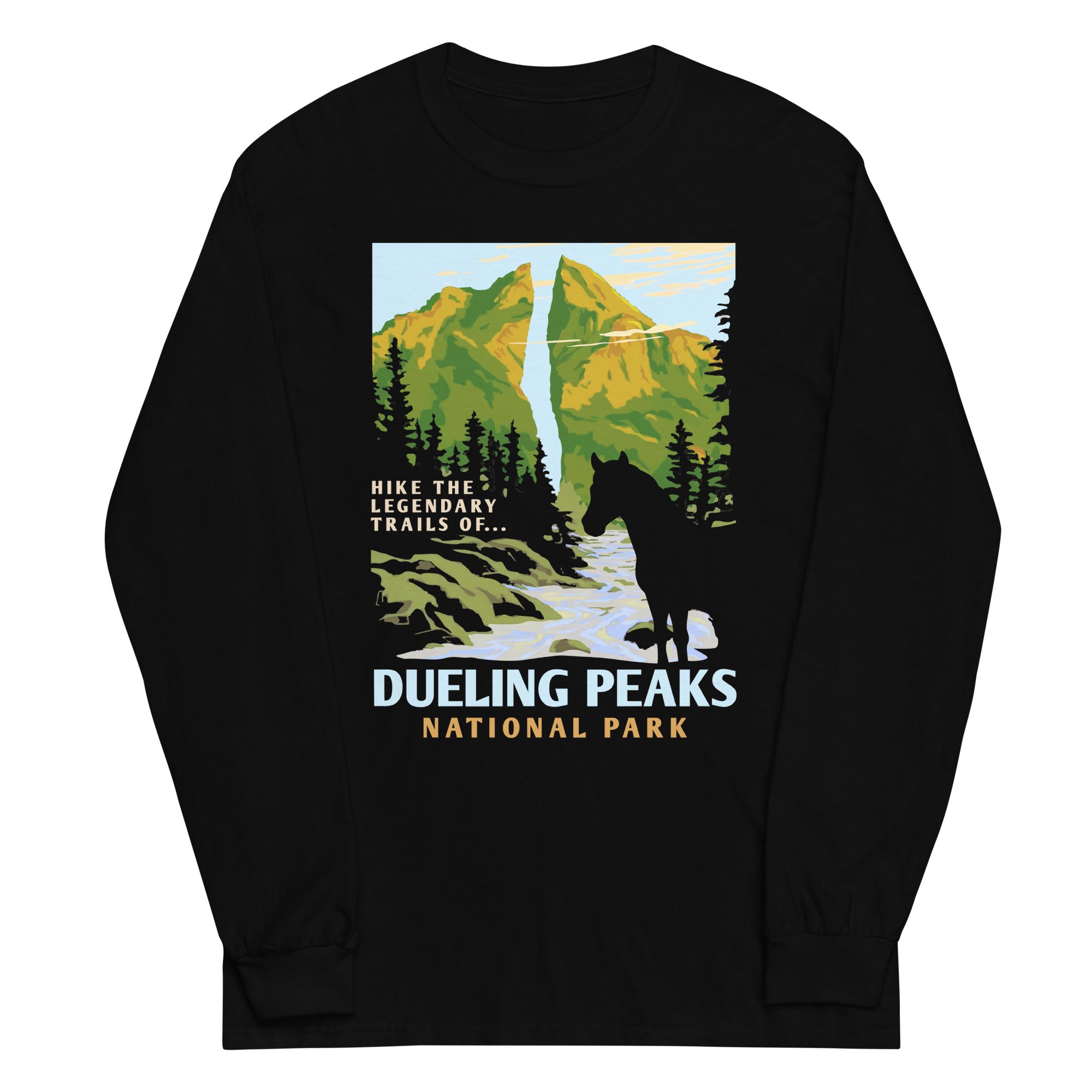 Dueling Peaks National Park Unisex Long Sleeve Tee