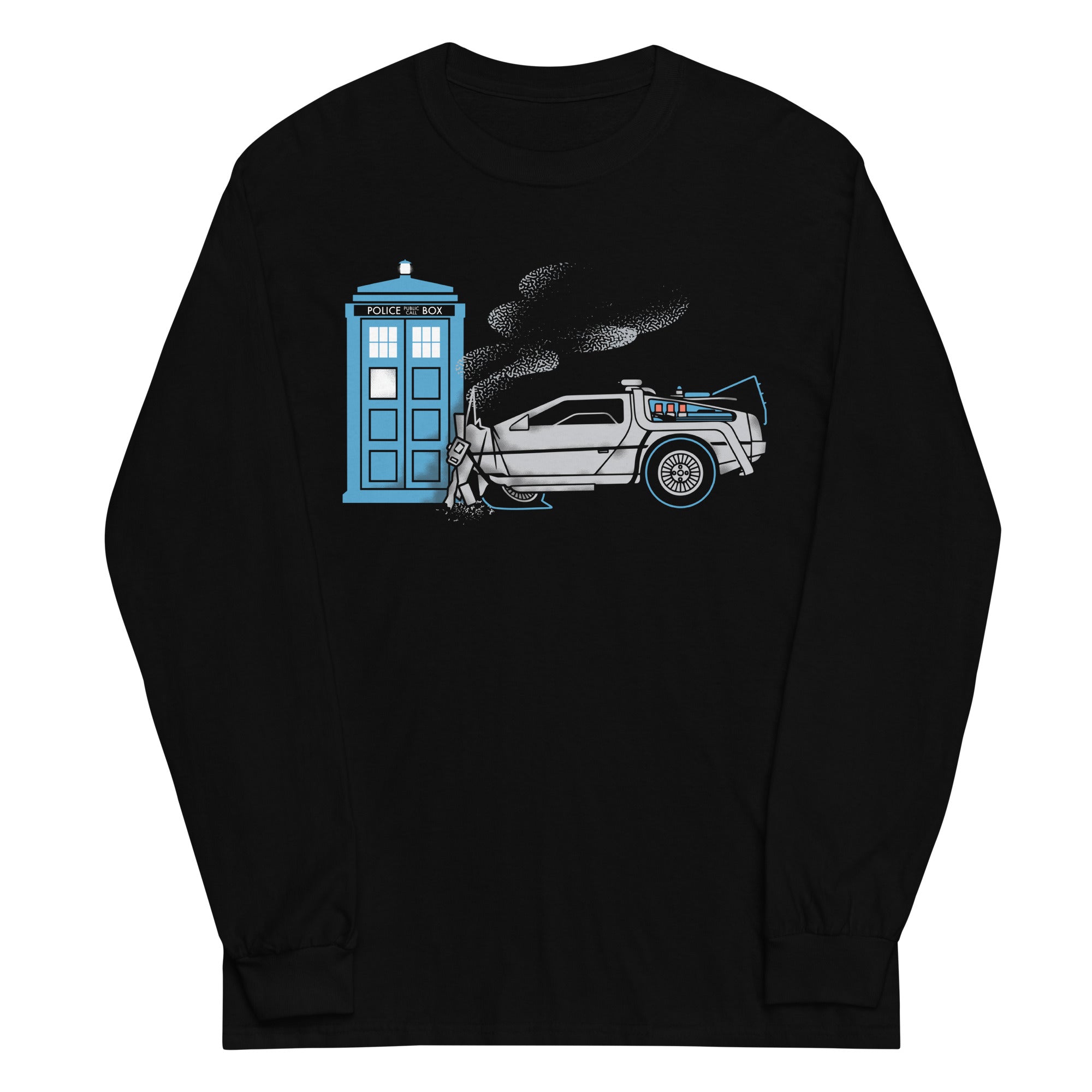 Time Collision Unisex Long Sleeve Tee