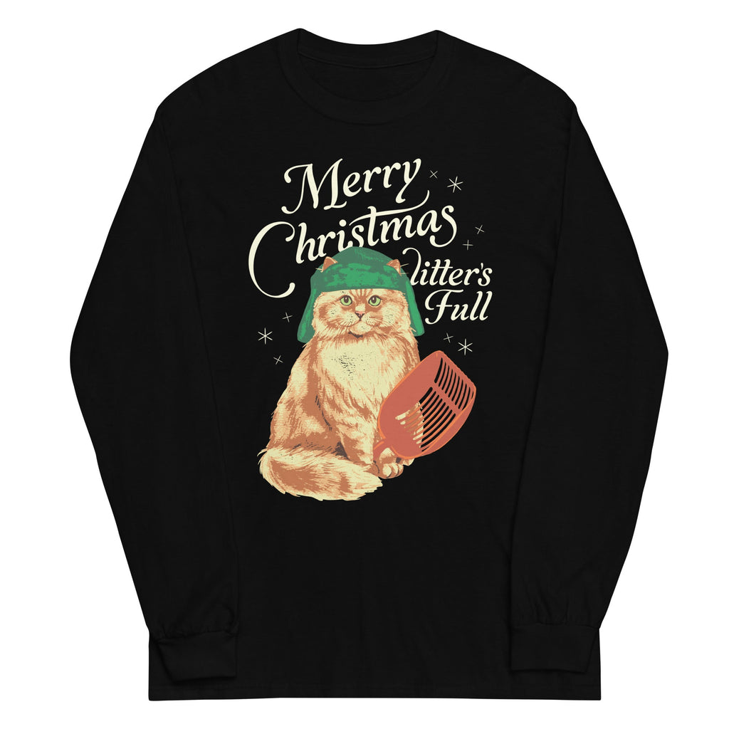 Merry Christmas Litter's Full Unisex Long Sleeve Tee