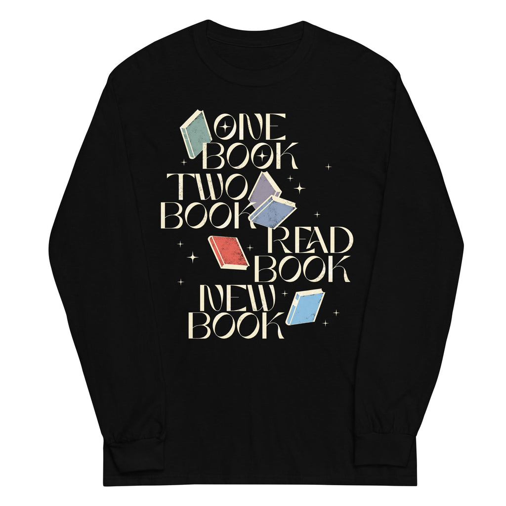 One Book Two Book Read Book New Book Unisex Long Sleeve Tee
