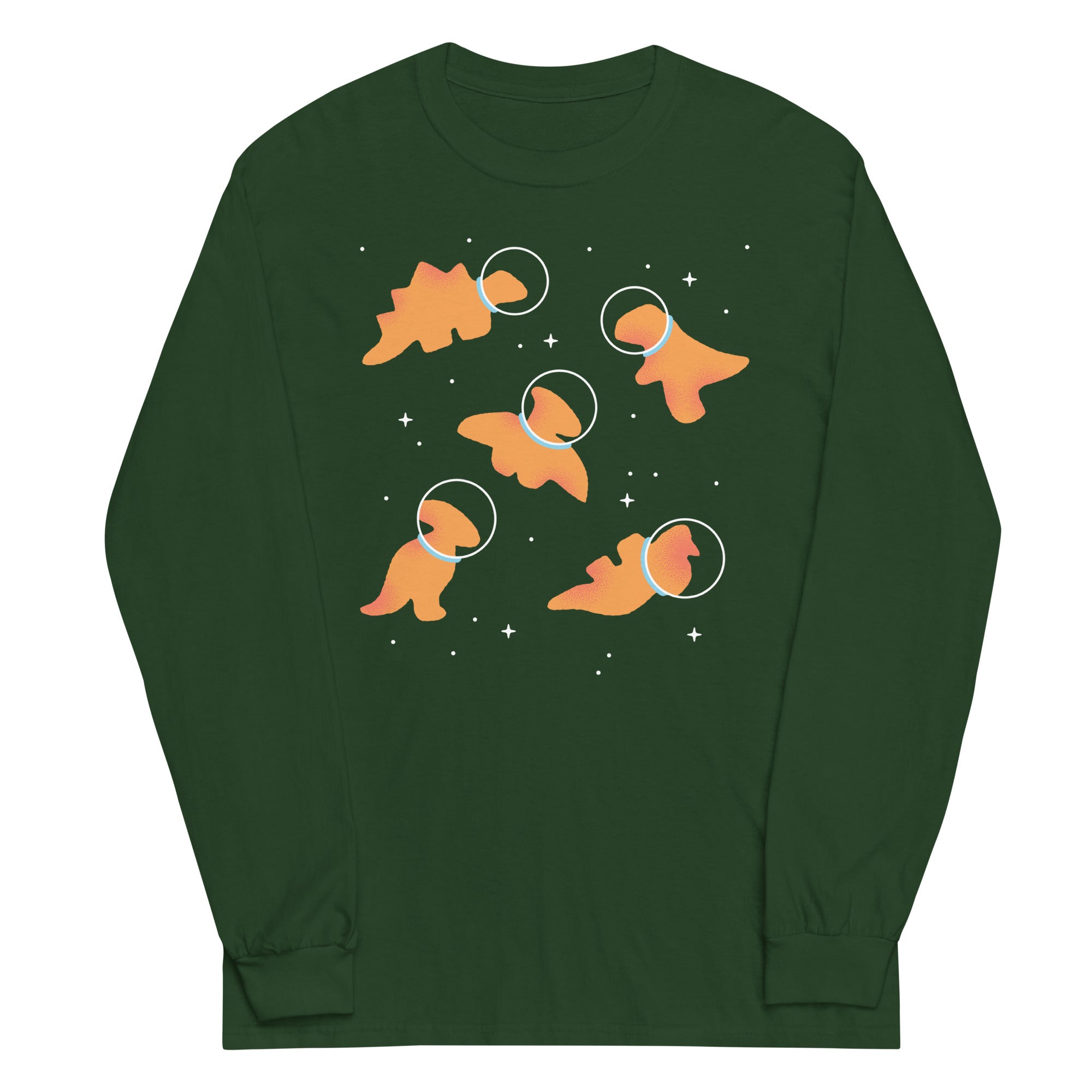 Dino Nugs In Space Unisex Long Sleeve Tee