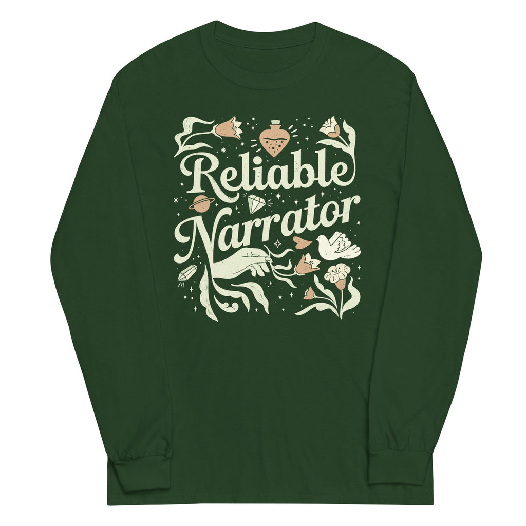 Reliable Narrator Unisex Long Sleeve Tee