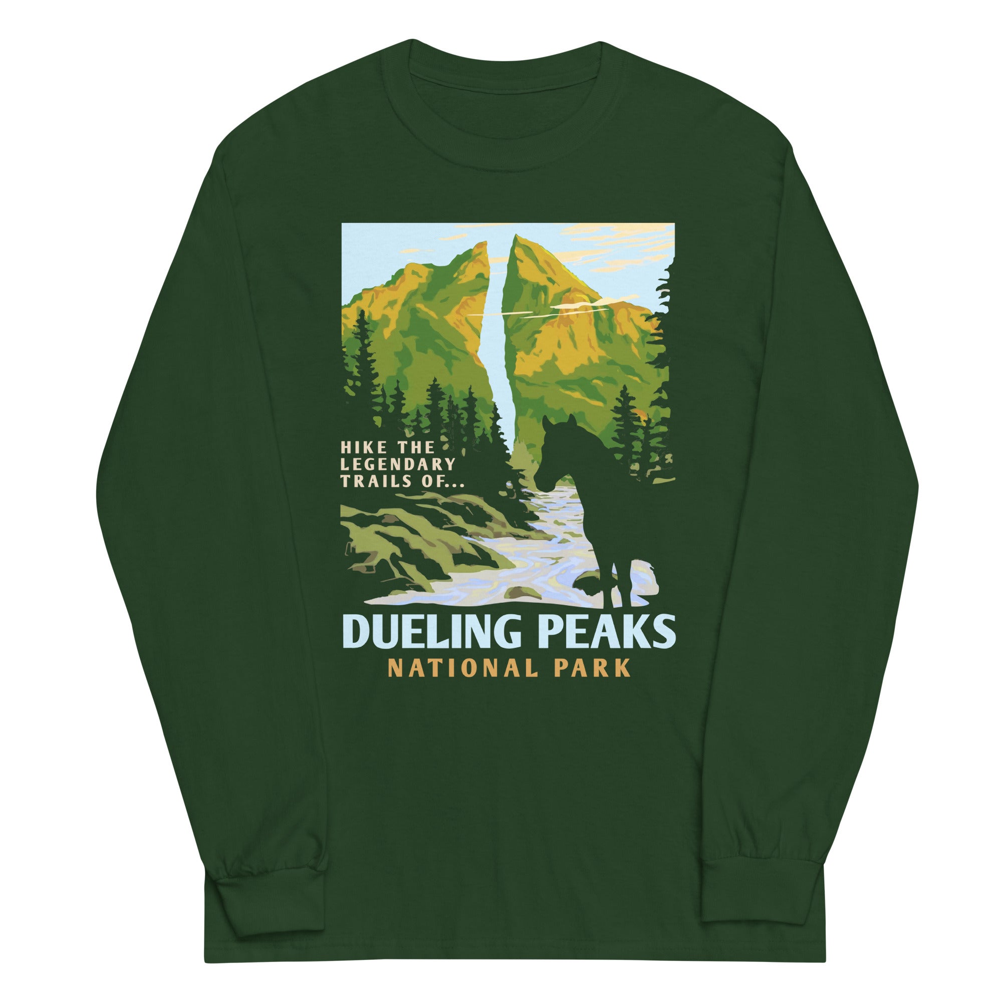 Dueling Peaks National Park Unisex Long Sleeve Tee