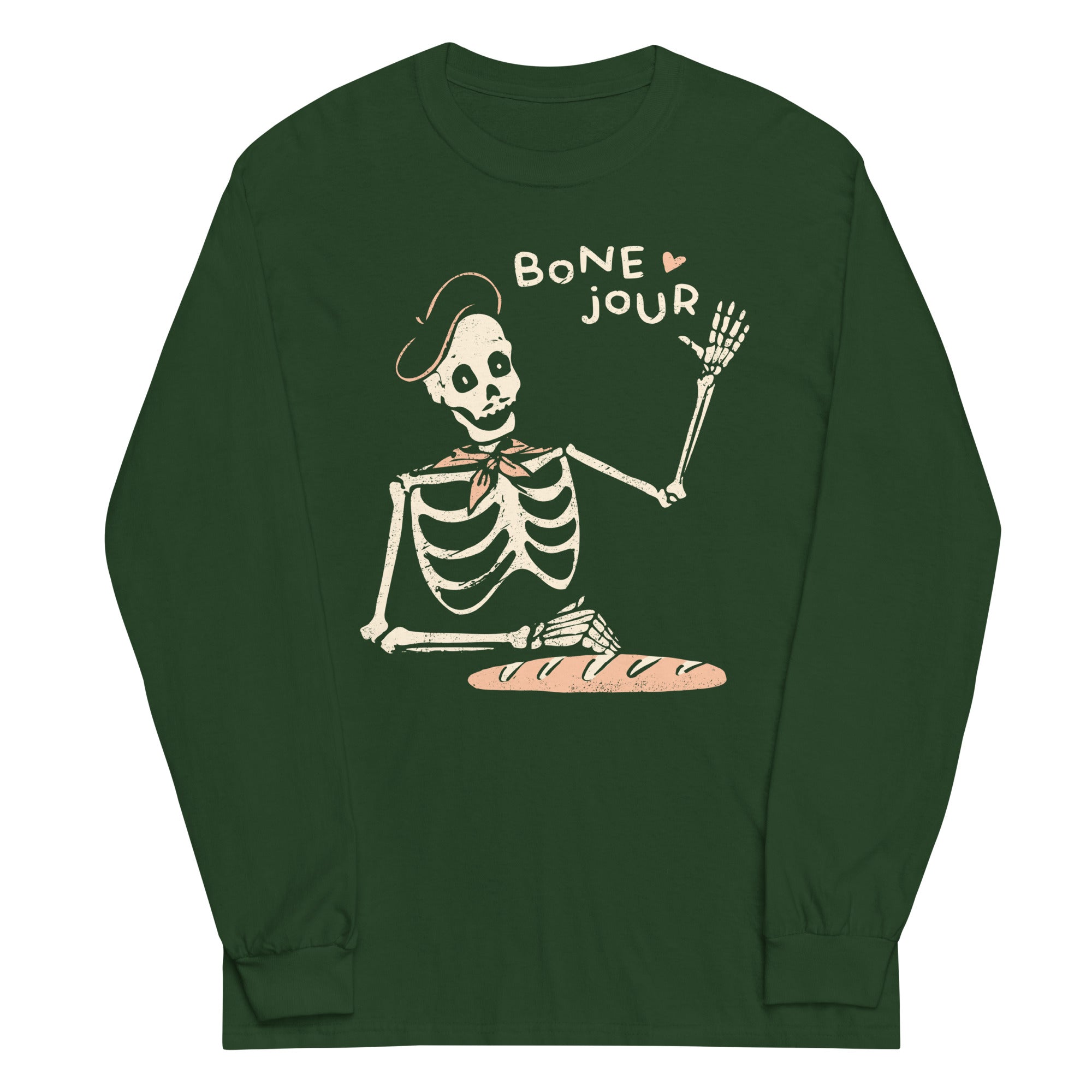 Bone Jour Unisex Long Sleeve Tee