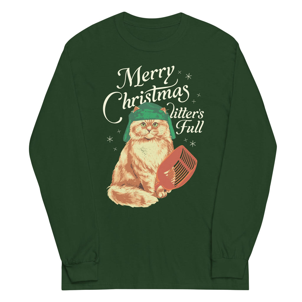 Merry Christmas Litter's Full Unisex Long Sleeve Tee