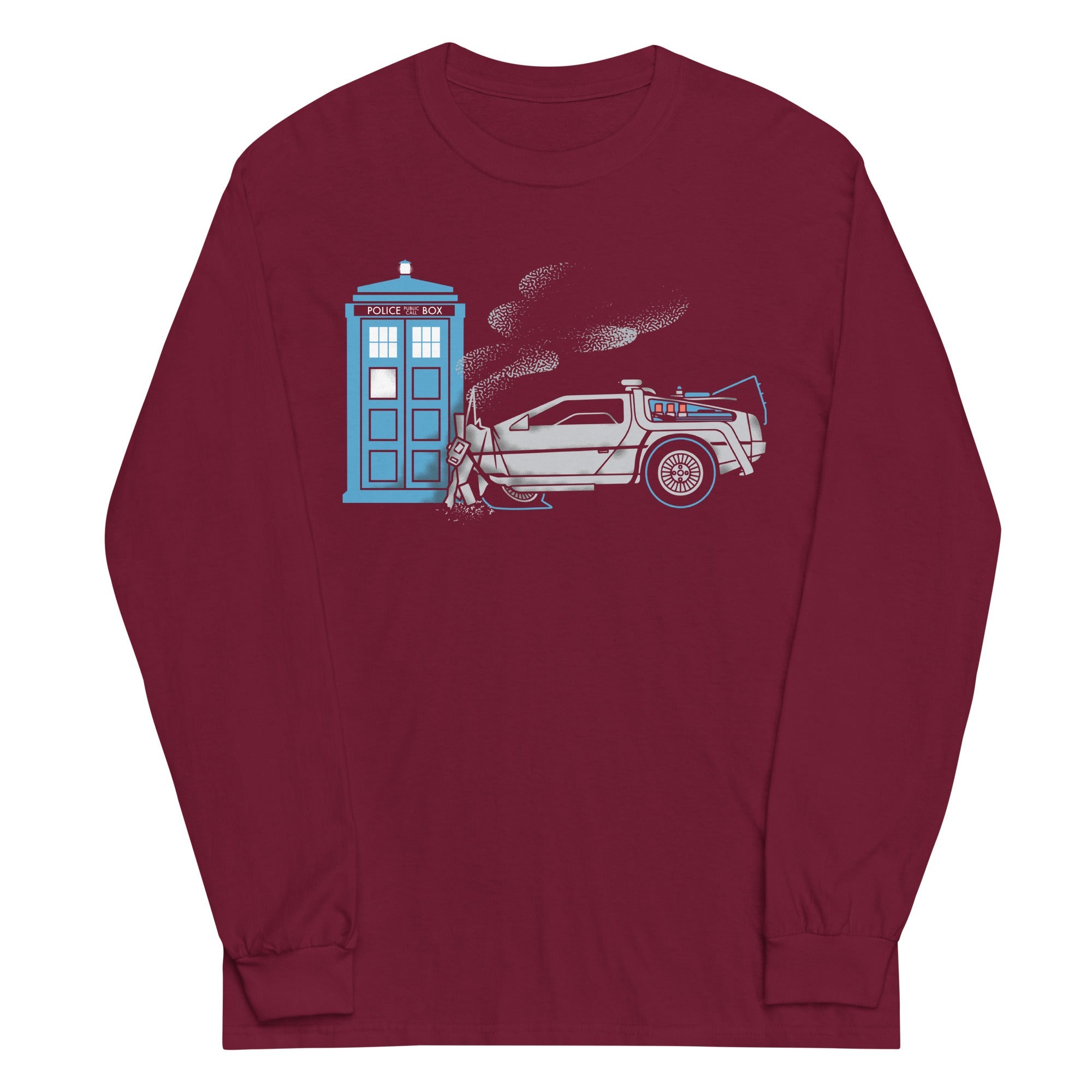 Time Collision Unisex Long Sleeve Tee