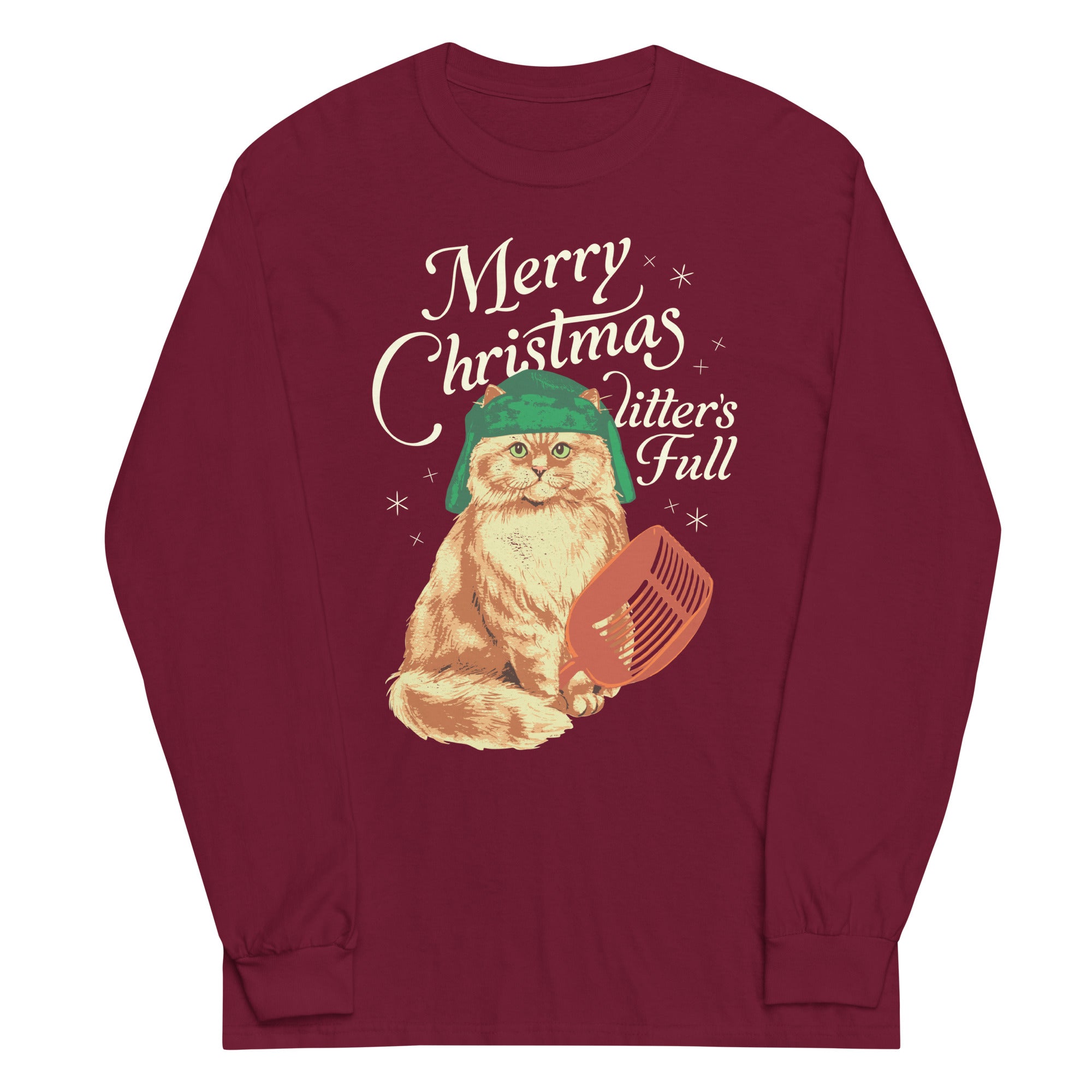 Merry Christmas Litter's Full Unisex Long Sleeve Tee