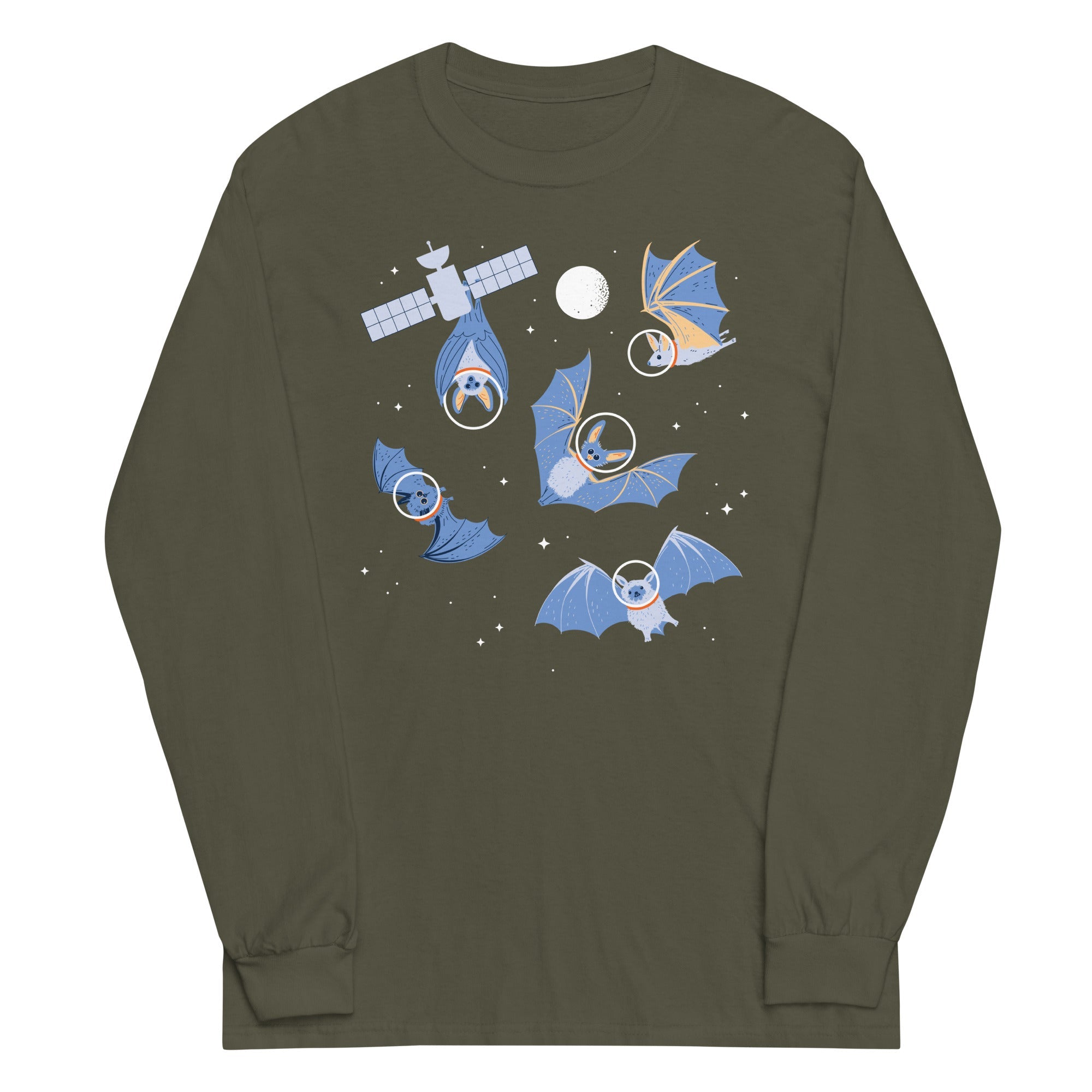 Bats In Space Unisex Long Sleeve Tee