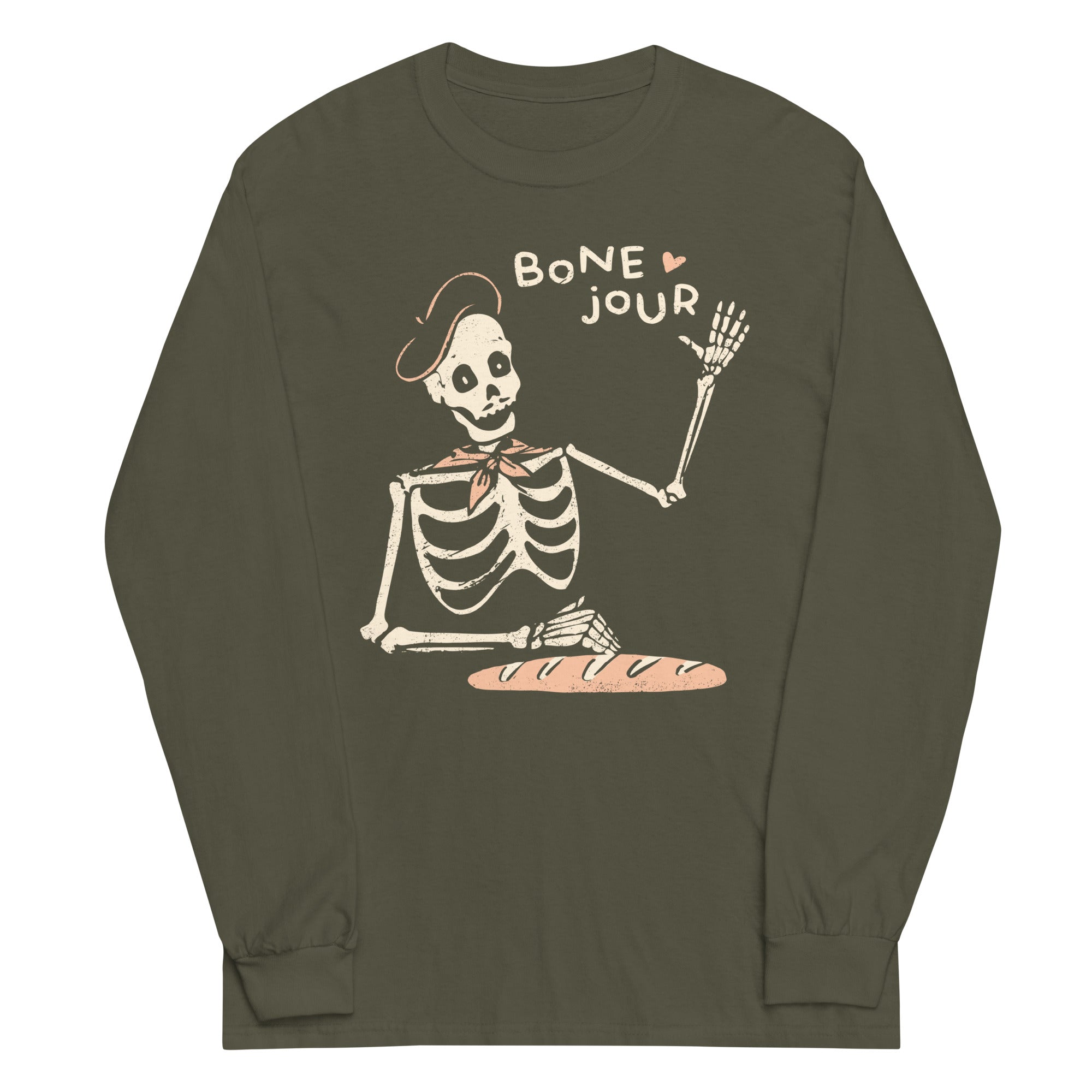 Bone Jour Unisex Long Sleeve Tee