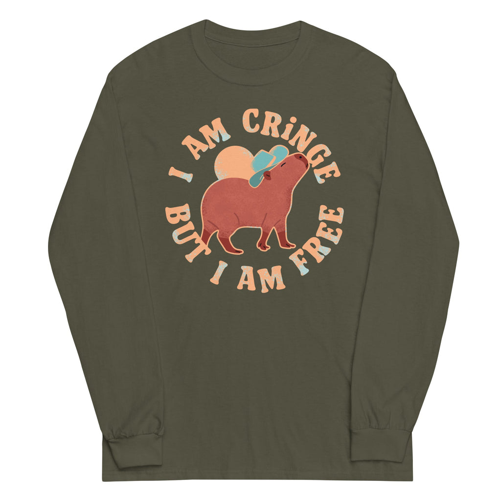 I Am Cringe But I Am Free Unisex Long Sleeve Tee