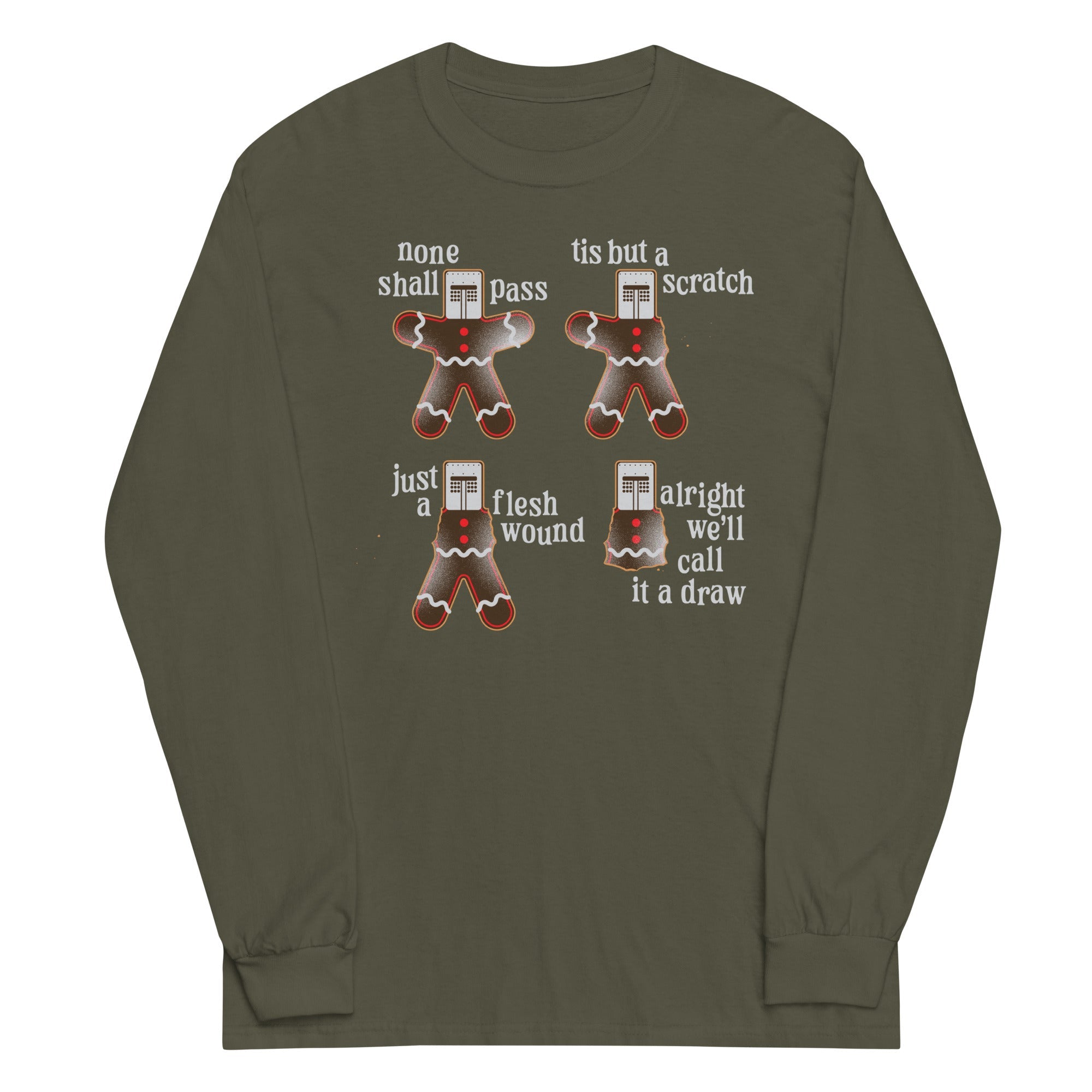 Alright We'll Call It A Draw Gingerbread Unisex Long Sleeve Tee