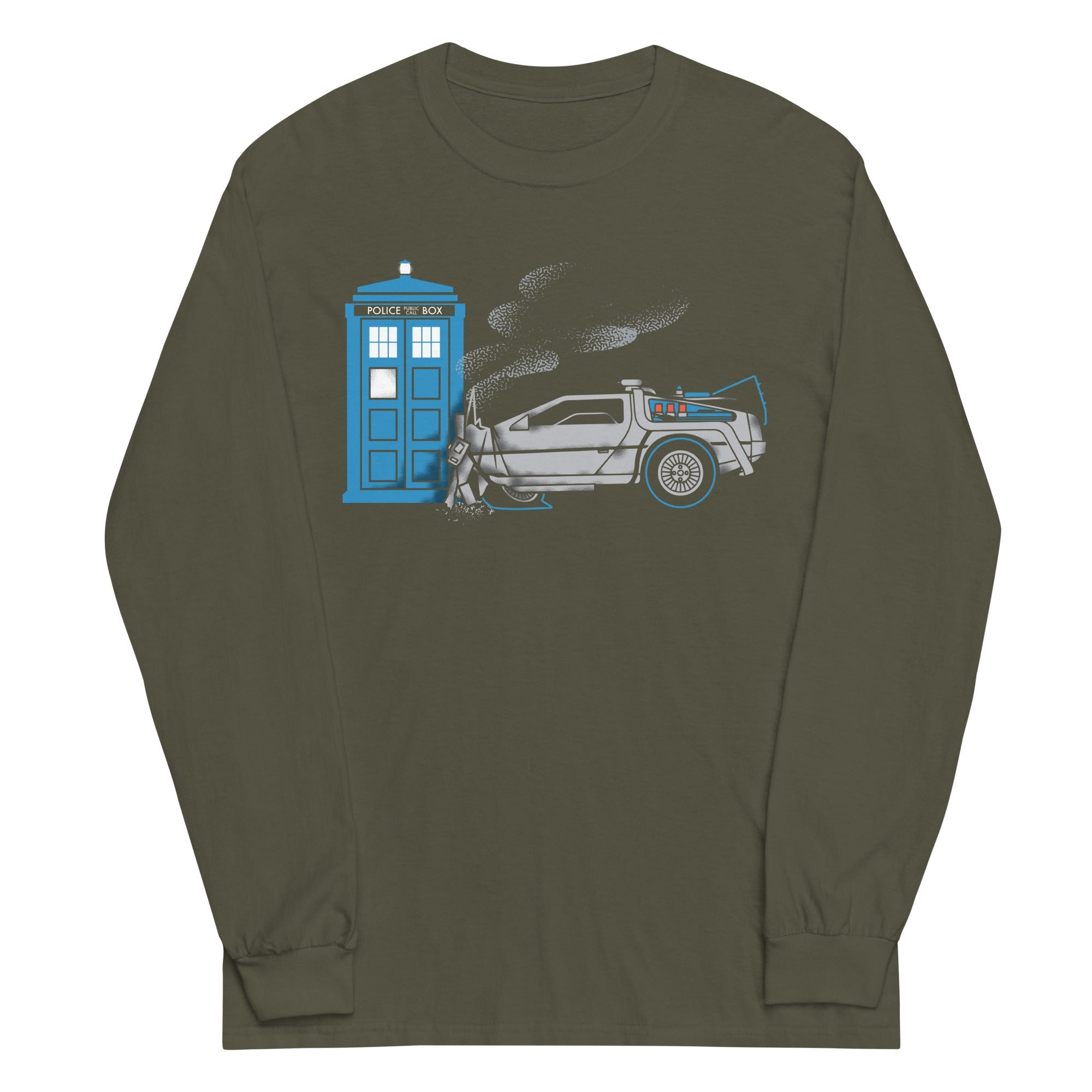 Time Collision Unisex Long Sleeve Tee