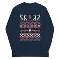 Zombie Christmas Sweater Unisex Long Sleeve Tee