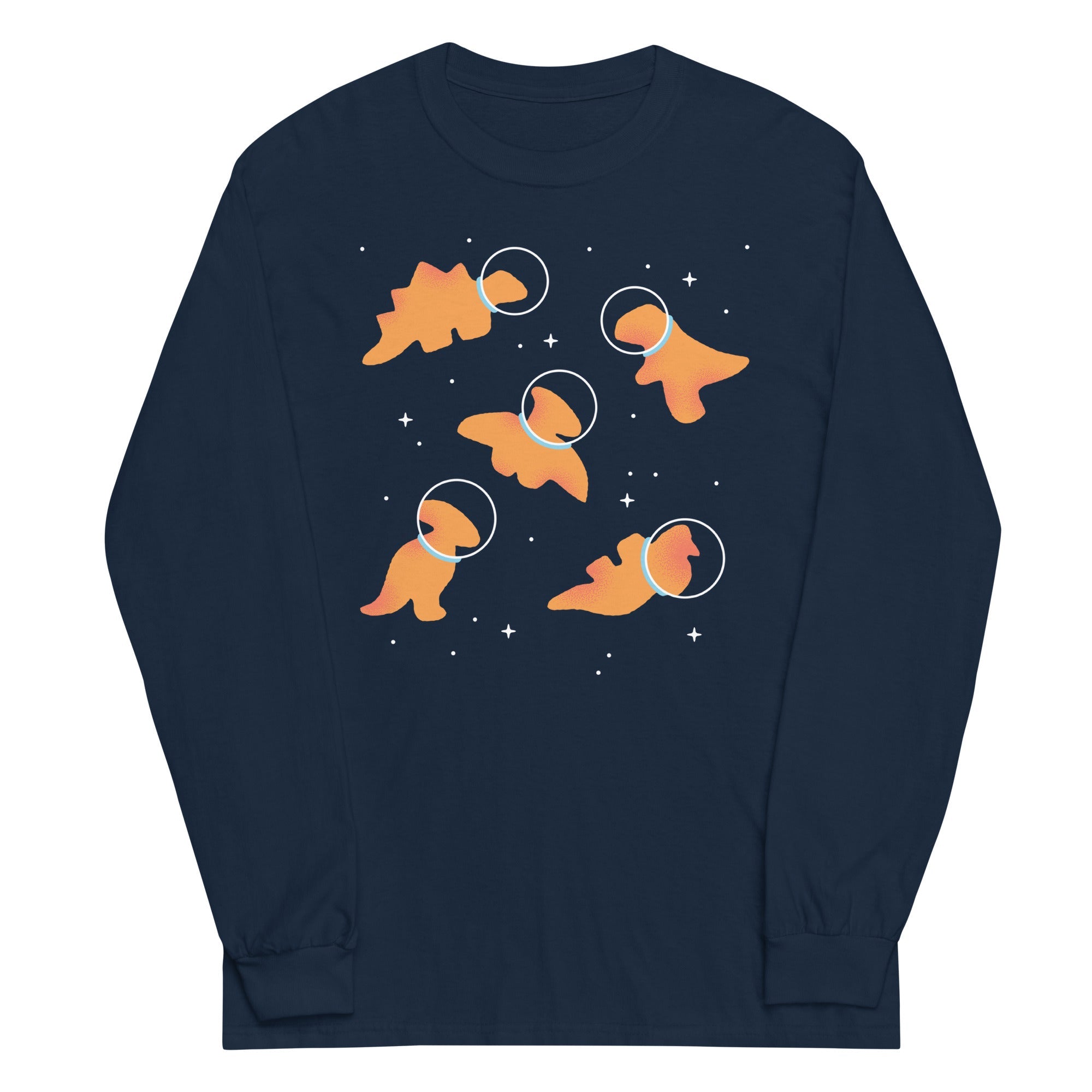 Dino Nugs In Space Unisex Long Sleeve Tee