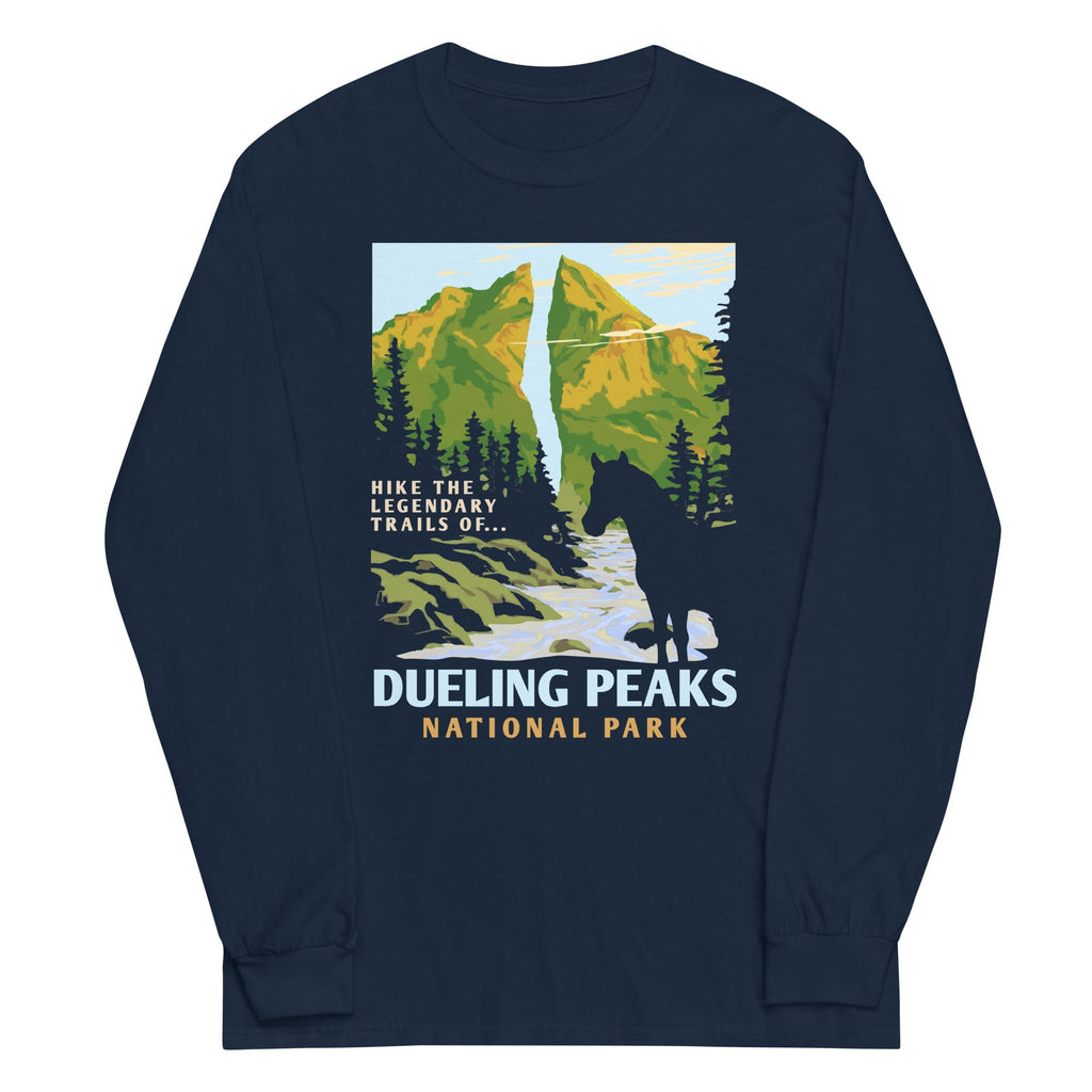 Dueling Peaks National Park Unisex Long Sleeve Tee