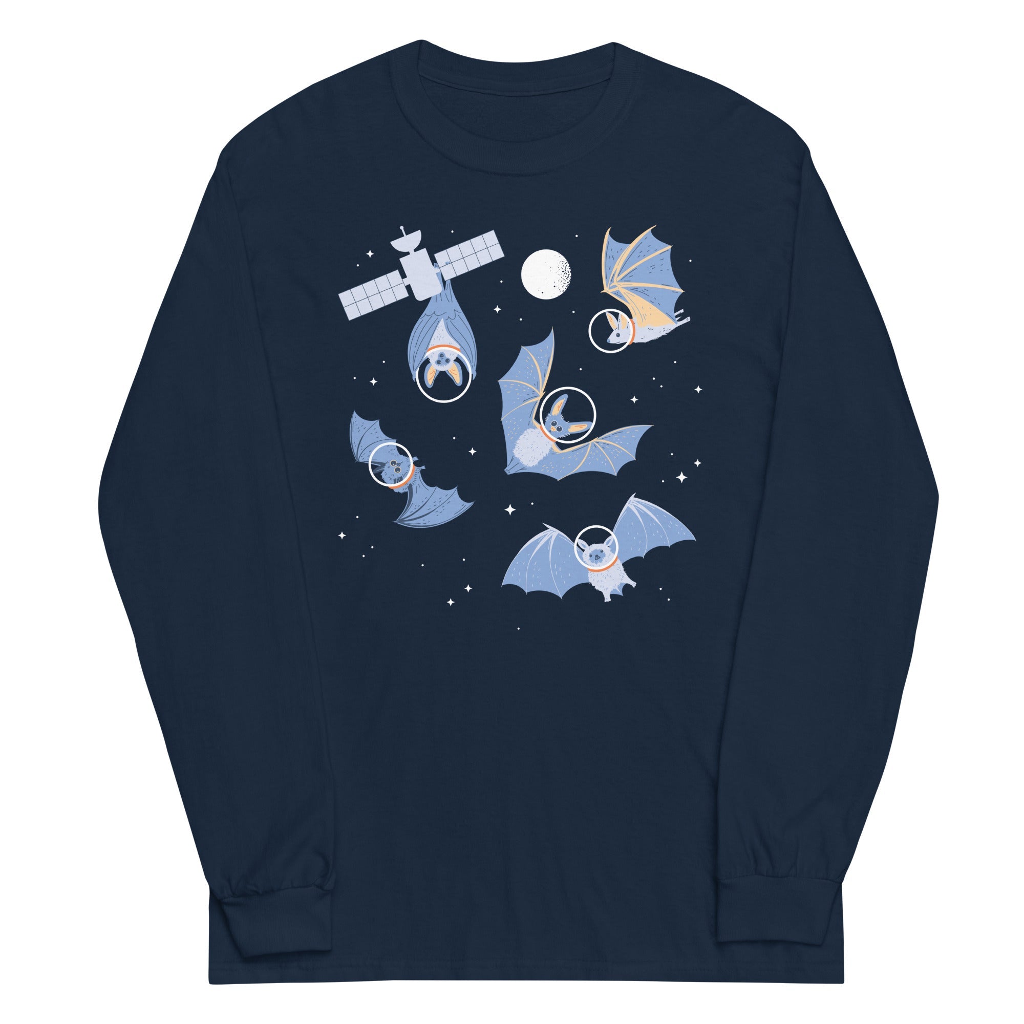 Bats In Space Unisex Long Sleeve Tee