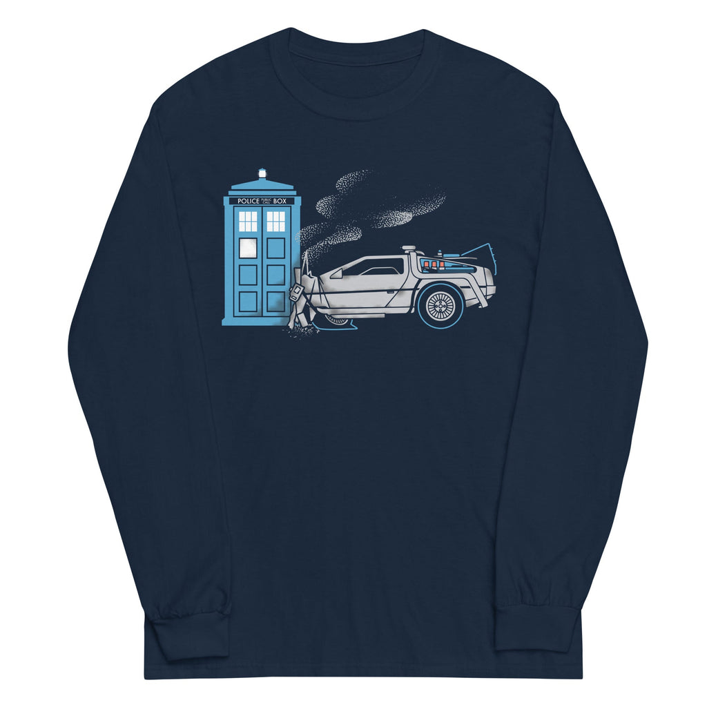 Time Collision Unisex Long Sleeve Tee