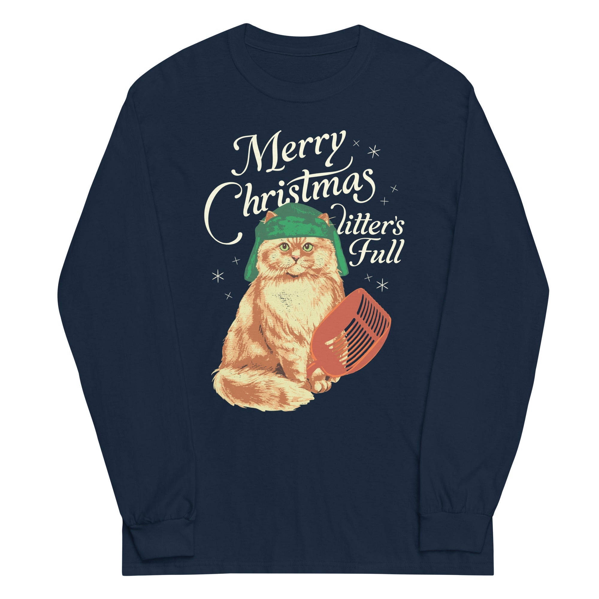Merry Christmas Litter's Full Unisex Long Sleeve Tee