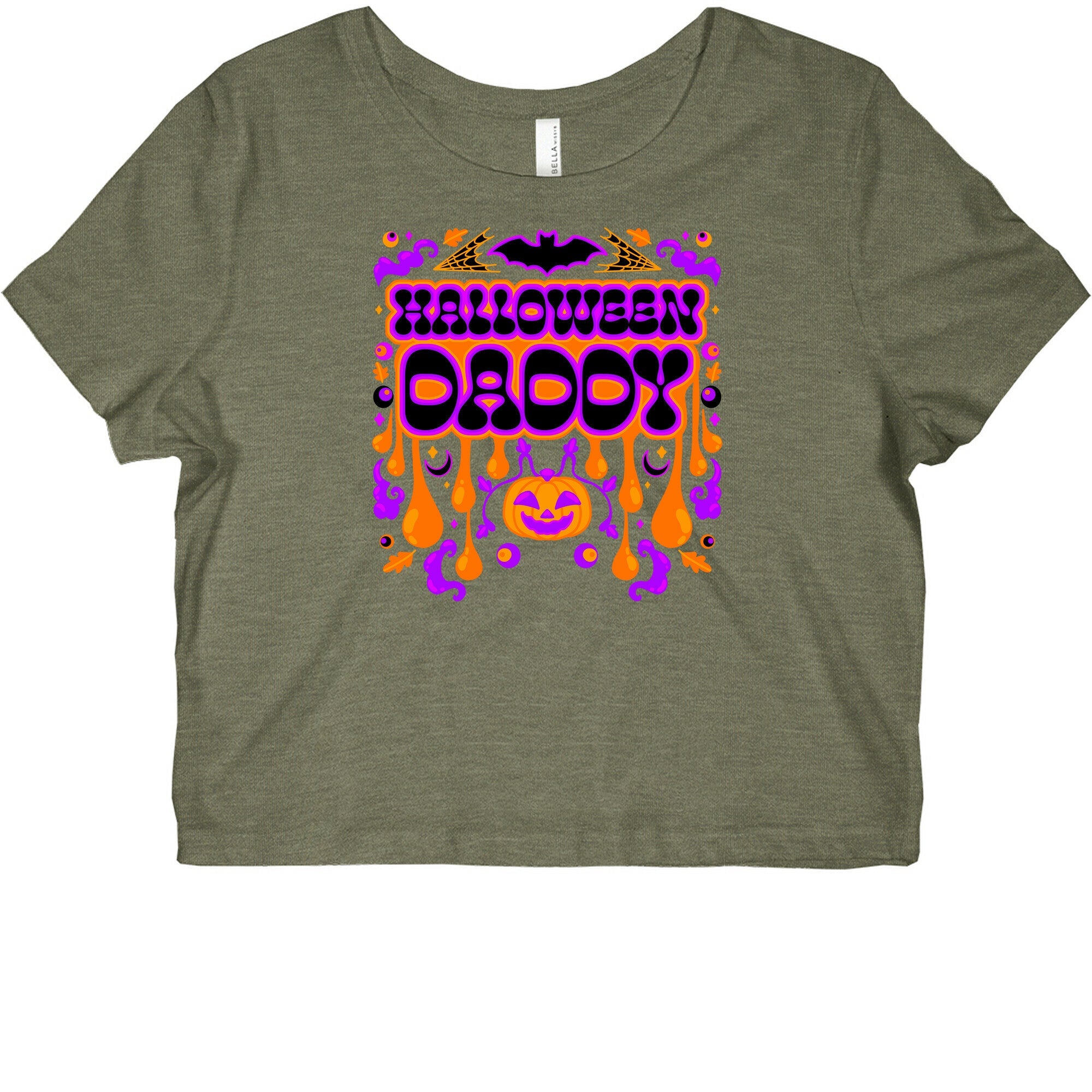 Retro Halloween Daddy Graphic Baby Tee