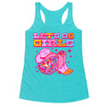 Let's Go Girls Cowgirl Disco Racerback Tank