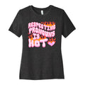 Respecting Pronouns Is Hot Women's Cotton Tee