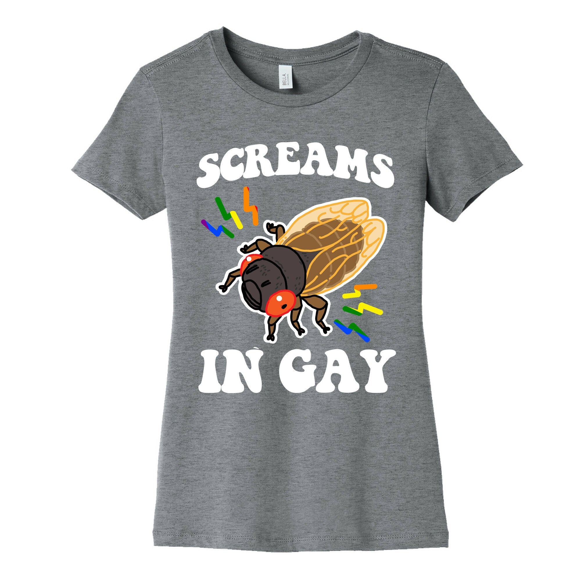 Screams in Gay Womens Cotton Tee