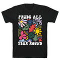 Pride All Year Round Abstract Florals T-Shirt