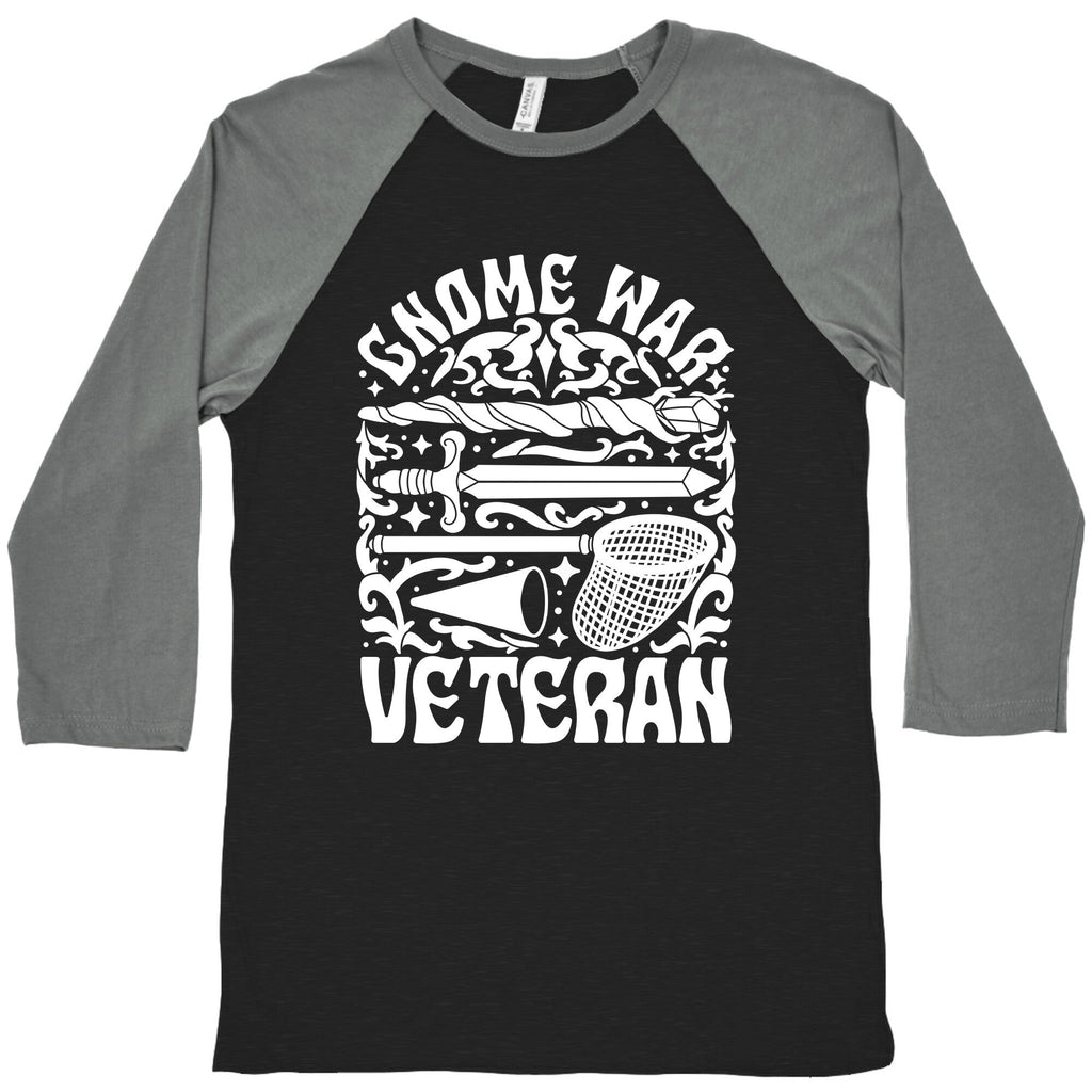 Gnome War Veteran Baseball Tee