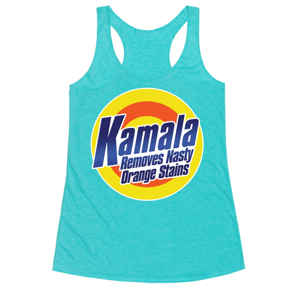 Kamala Removes Nasty Orange Stains Racerback Tank