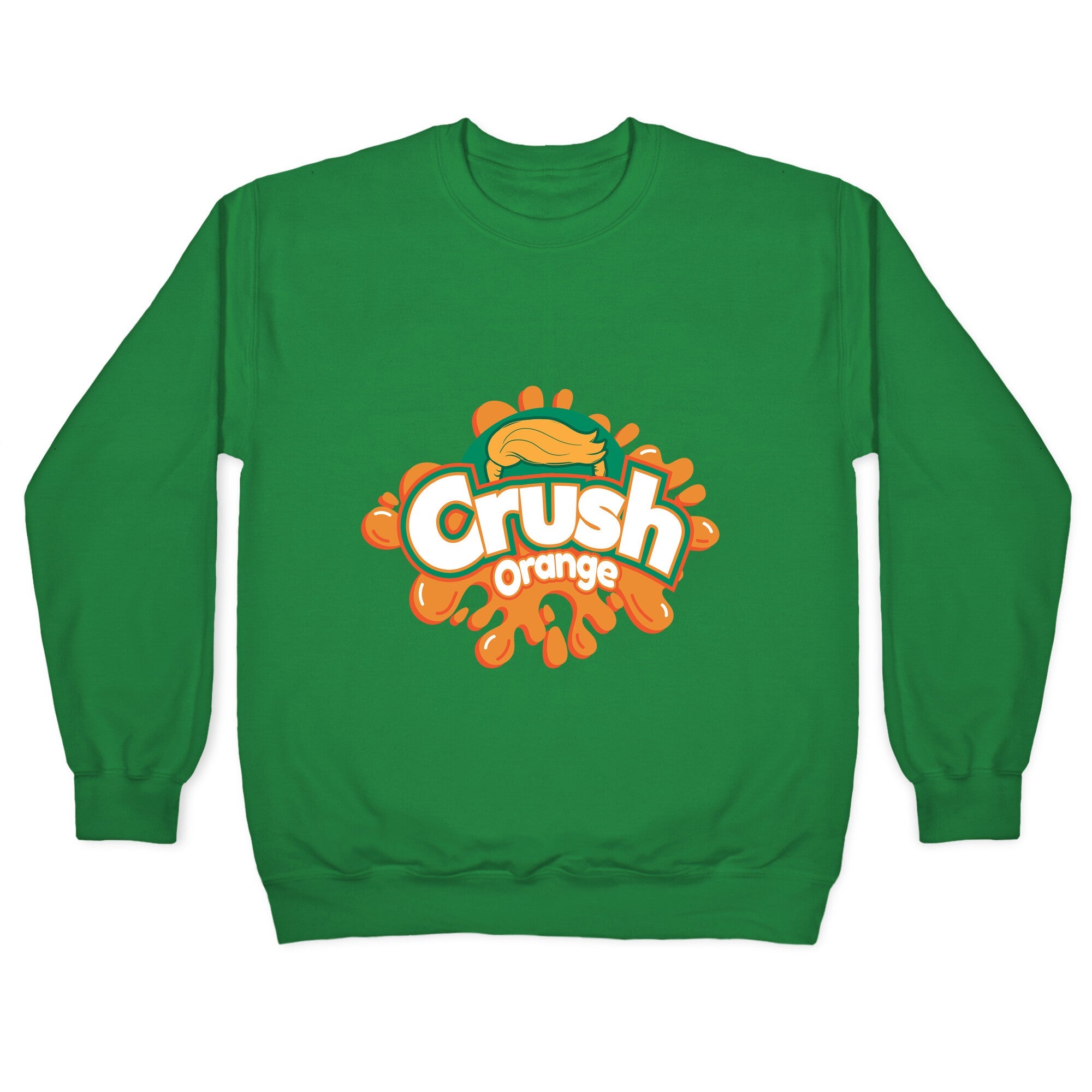 Orange Crush Harris Walz 2024 Crewneck Sweatshirt