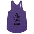 Middle Finger F Kanye Racerback Tank
